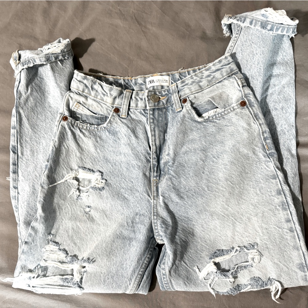 Zara distressed jeans